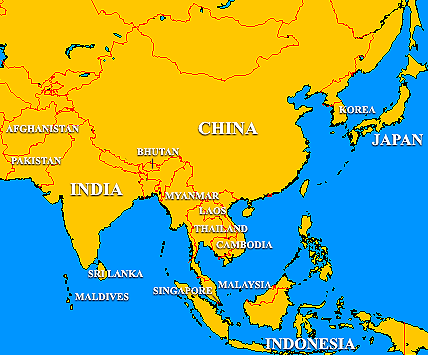 The Buddha footprints in various Asian countries